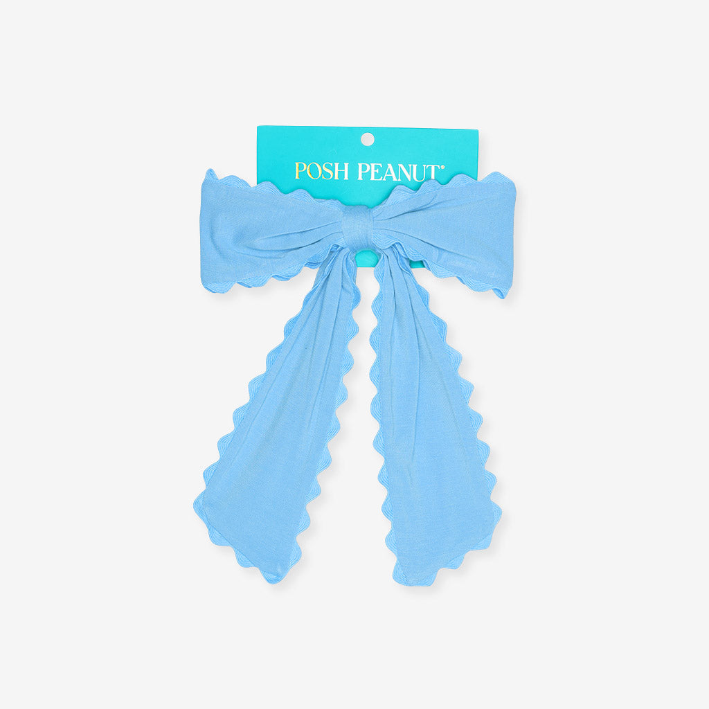 Hattie Blue Luxe Scallop Bow Clip
