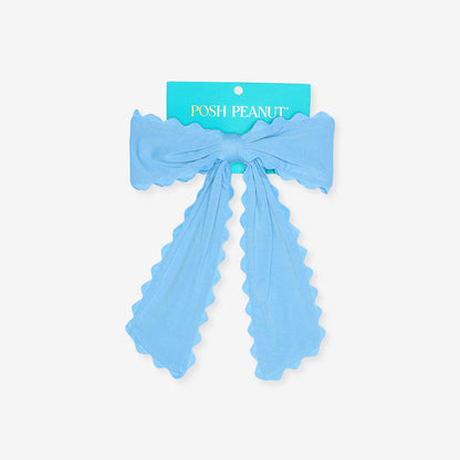 Hattie Blue Luxe Scallop Bow Clip