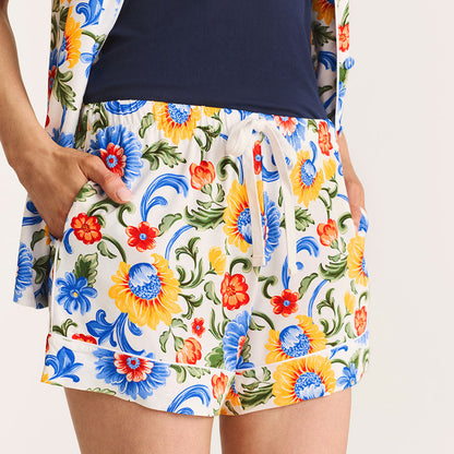 Fiore Italiani Women's Luxe Pajama Short Set