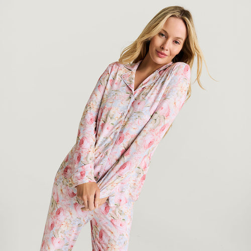 Rose Dreams Women's Luxe Pajama Pant Set