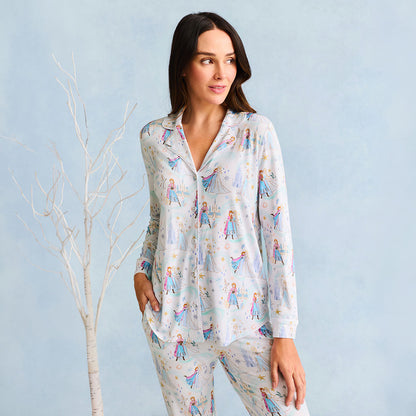 Disney Elsa & Anna Women's Luxe Pajama Pant Set