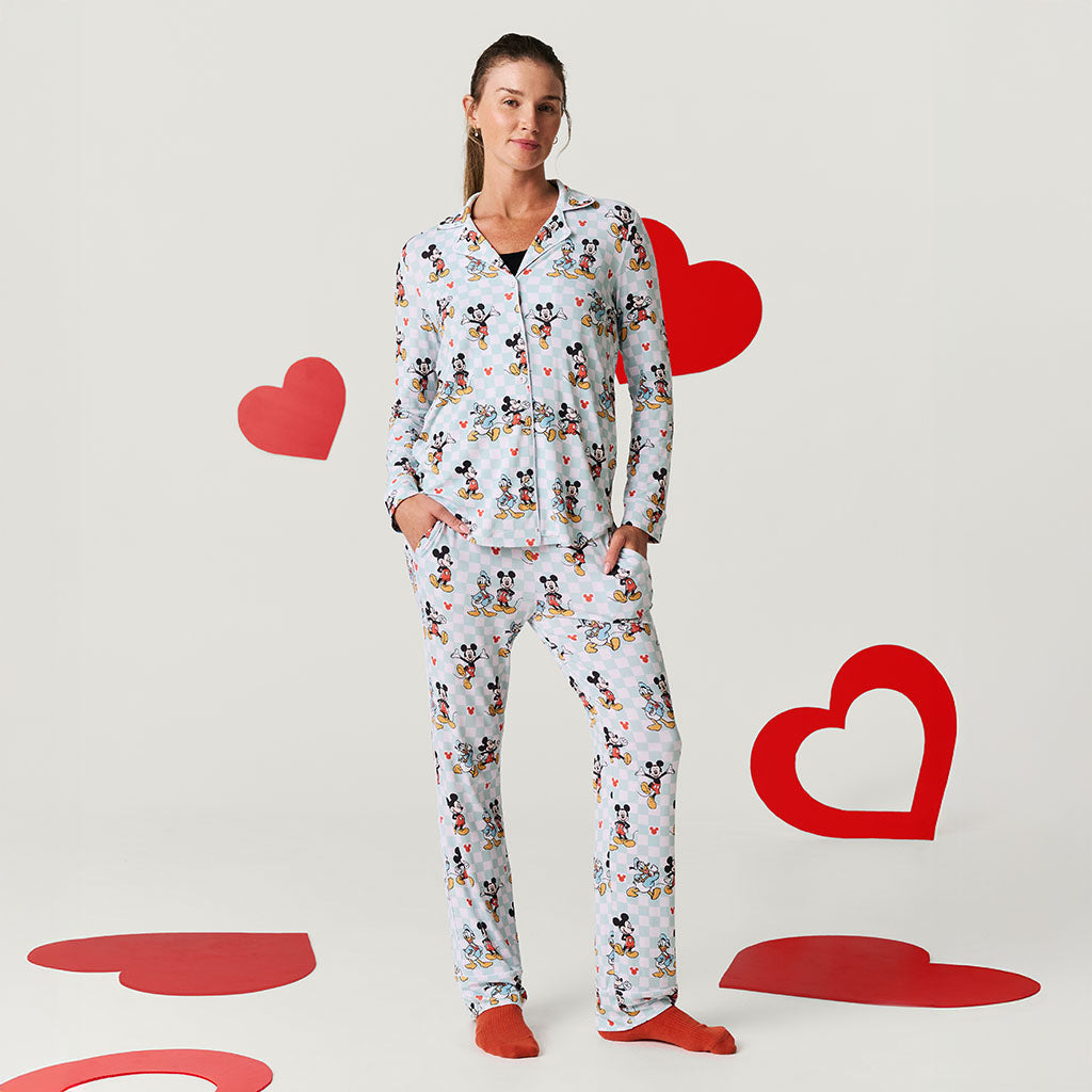 Disney Mickey & Donald Women's Luxe Pajama Pant Set