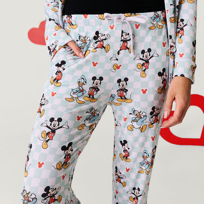 Disney Mickey & Donald Women's Luxe Pajama Pant Set