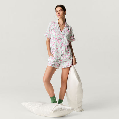 Greta Women's Twill Pajama Short Set