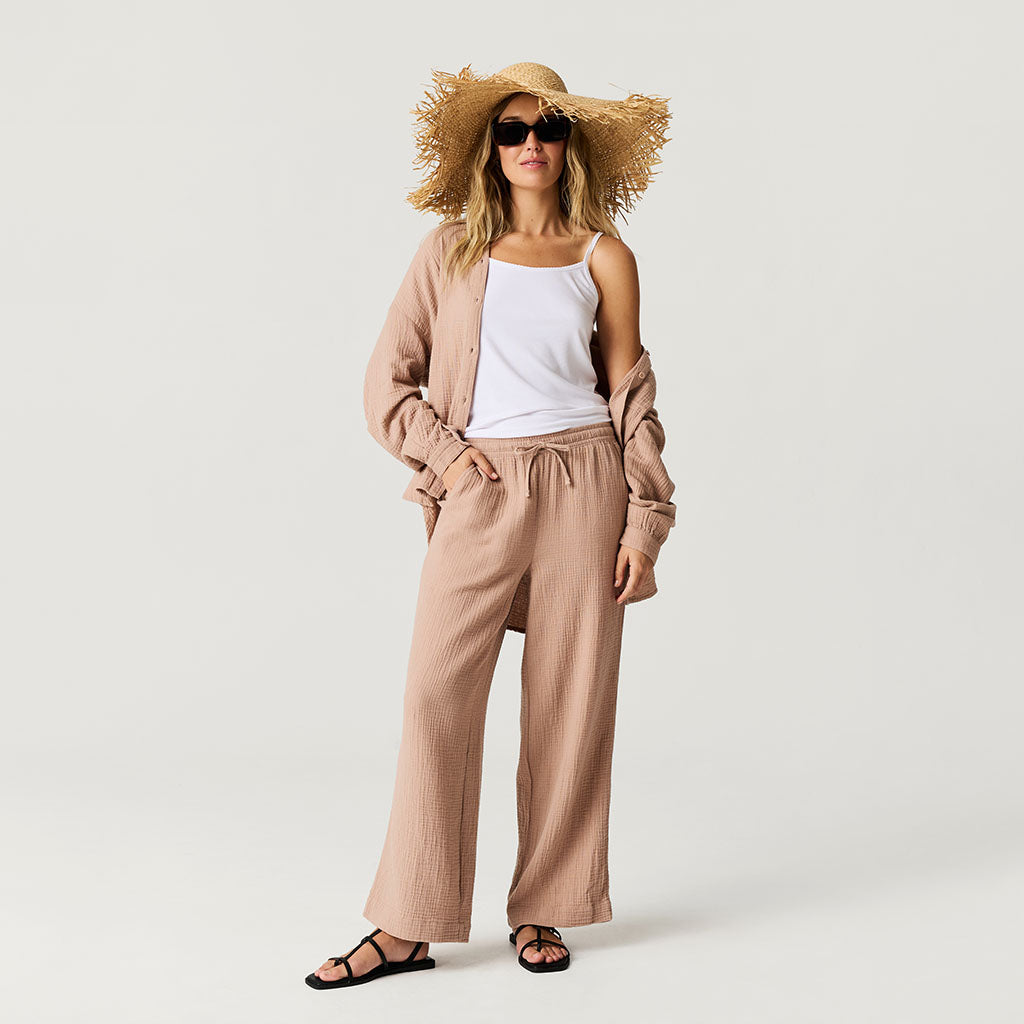 Macchiato Women's Cotton Crinkle Pants