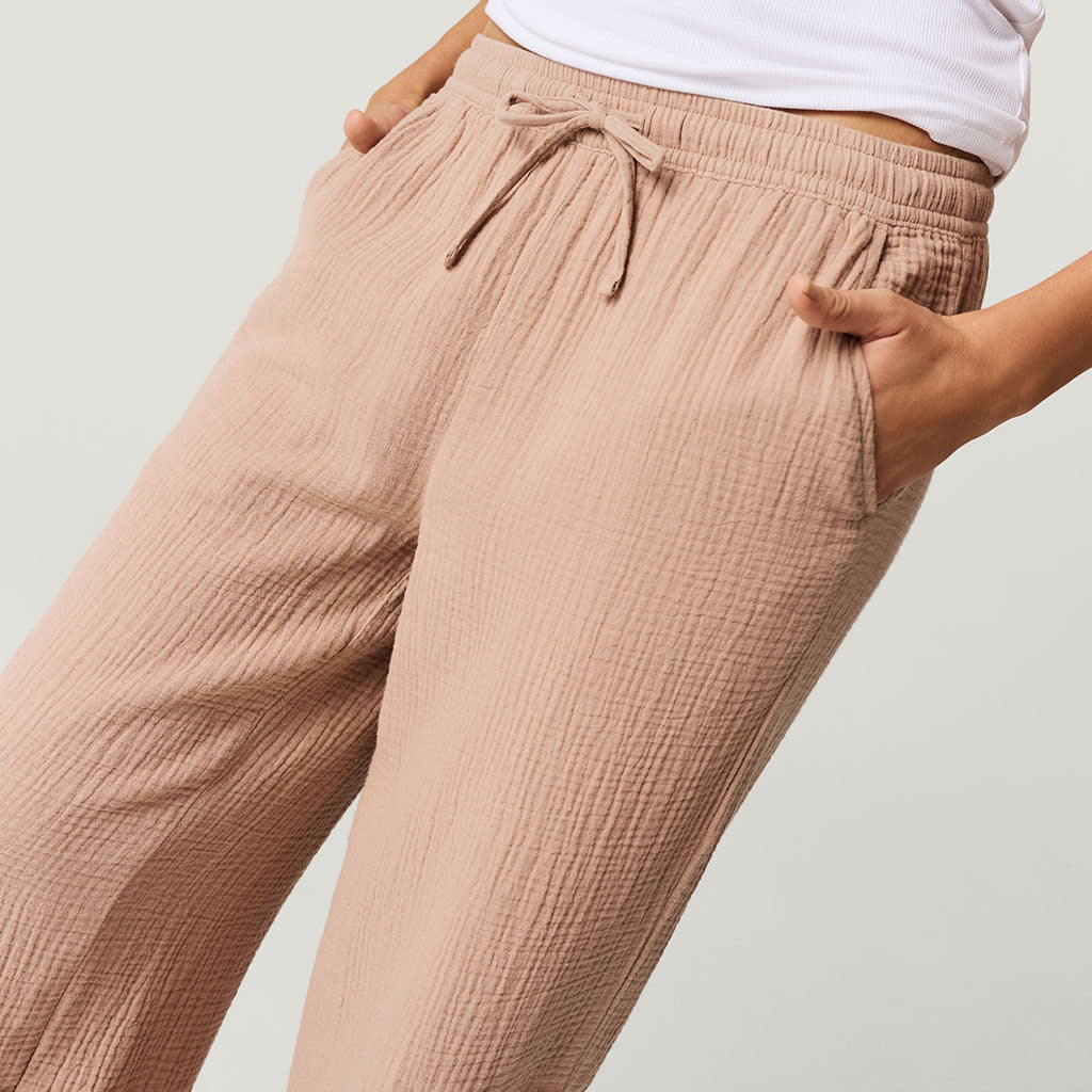 Macchiato Women's Cotton Crinkle Pants