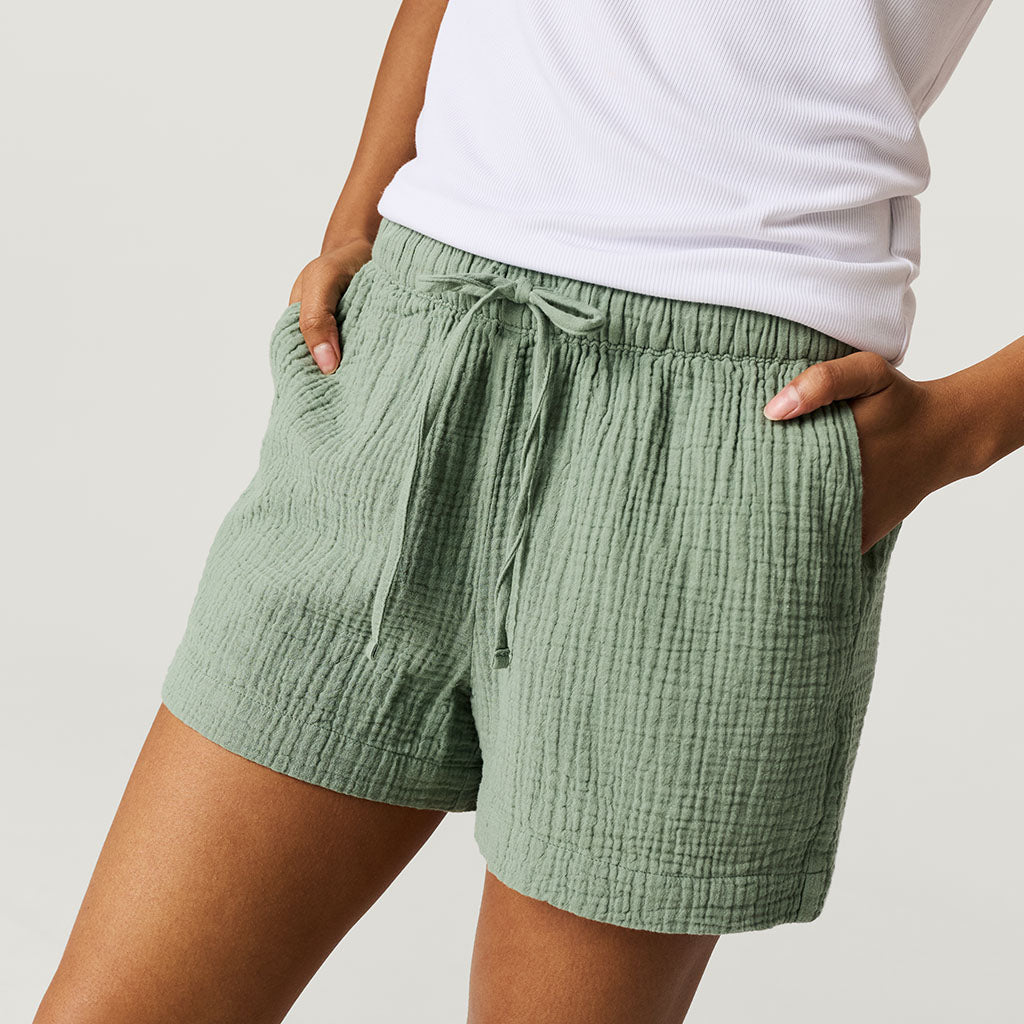 Soft Jade Women's Cotton Crinkle Short Set