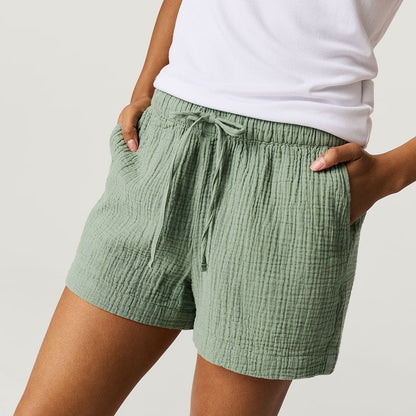 Soft Jade Women's Cotton Crinkle Short Set