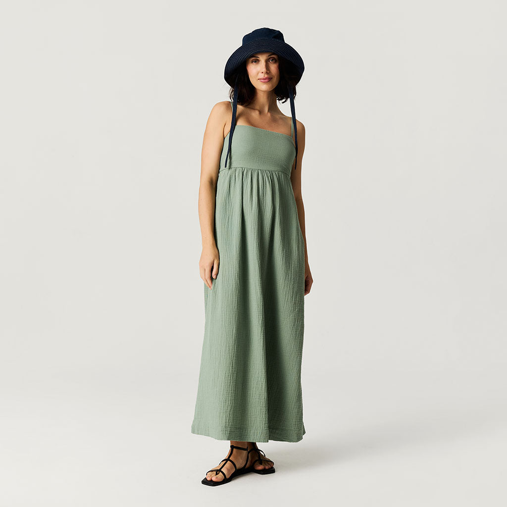Soft Jade Women's Cotton Crinkle Maxi Dress