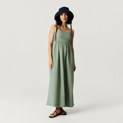 Soft Jade Women's Cotton Crinkle Maxi Dress