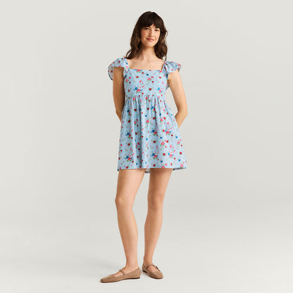 Jean Women's Bamboo Challis Mini Dress