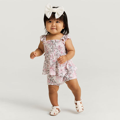 Irene Smocked Babydoll Bummie Set