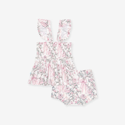 Irene Smocked Babydoll Bummie Set