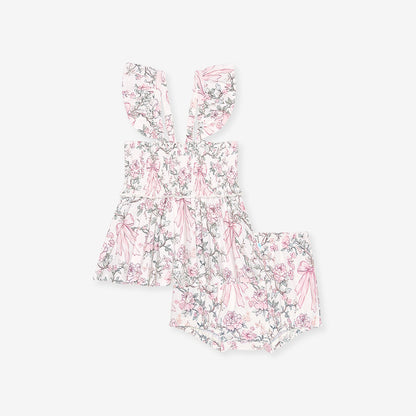 Irene Smocked Babydoll Bummie Set