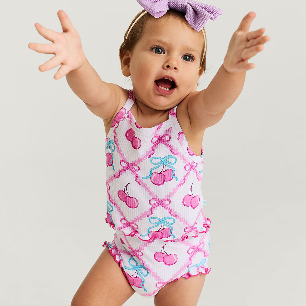 Amarena Lettuce Edge Cami Bummie Set