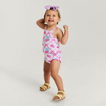 Amarena Lettuce Edge Cami Bummie Set
