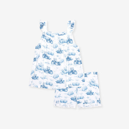 Hudson Ruffled Tank Short Set