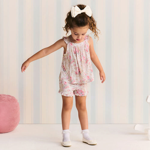 Roberta Ruffled Tank Short Set