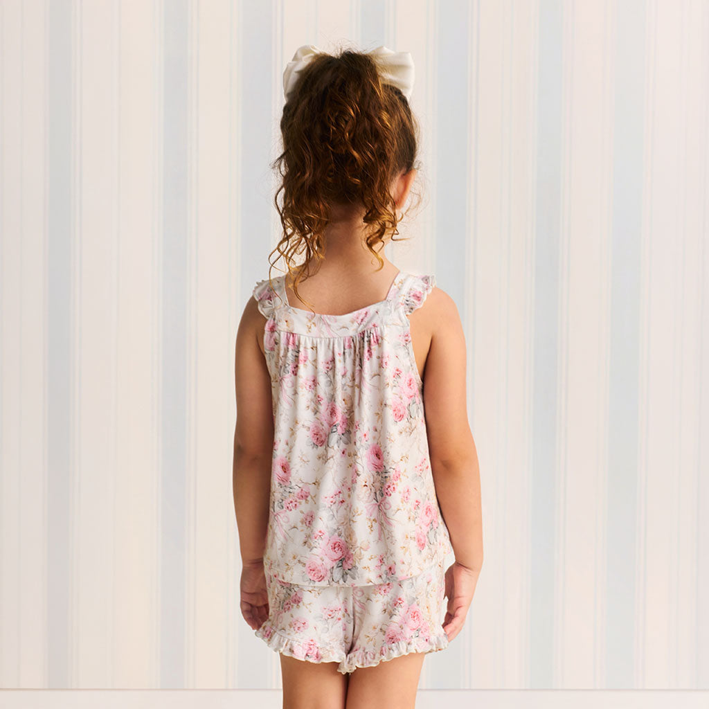 Roberta Ruffled Tank Short Set