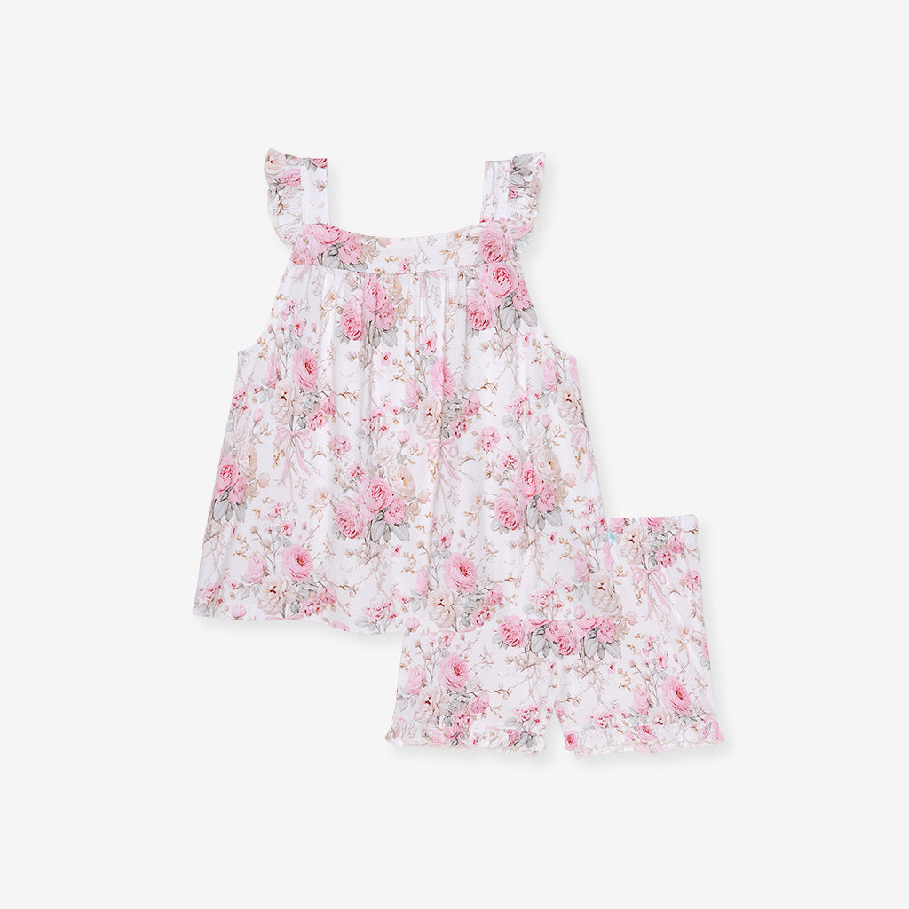 Roberta Ruffled Tank Short Set
