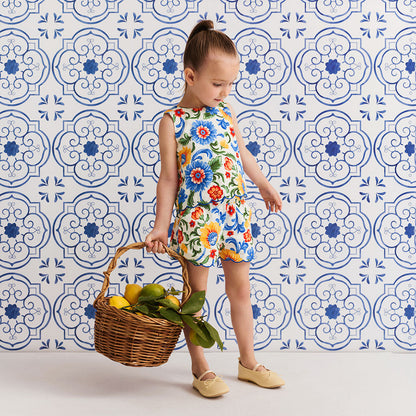 Fiore Italiani Bamboo Challis Top Short Set