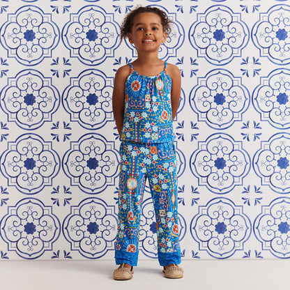 Carretto Swing Tank Border Hem Pant Set