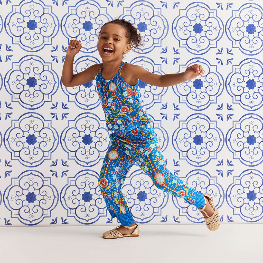 Carretto Swing Tank Border Hem Pant Set
