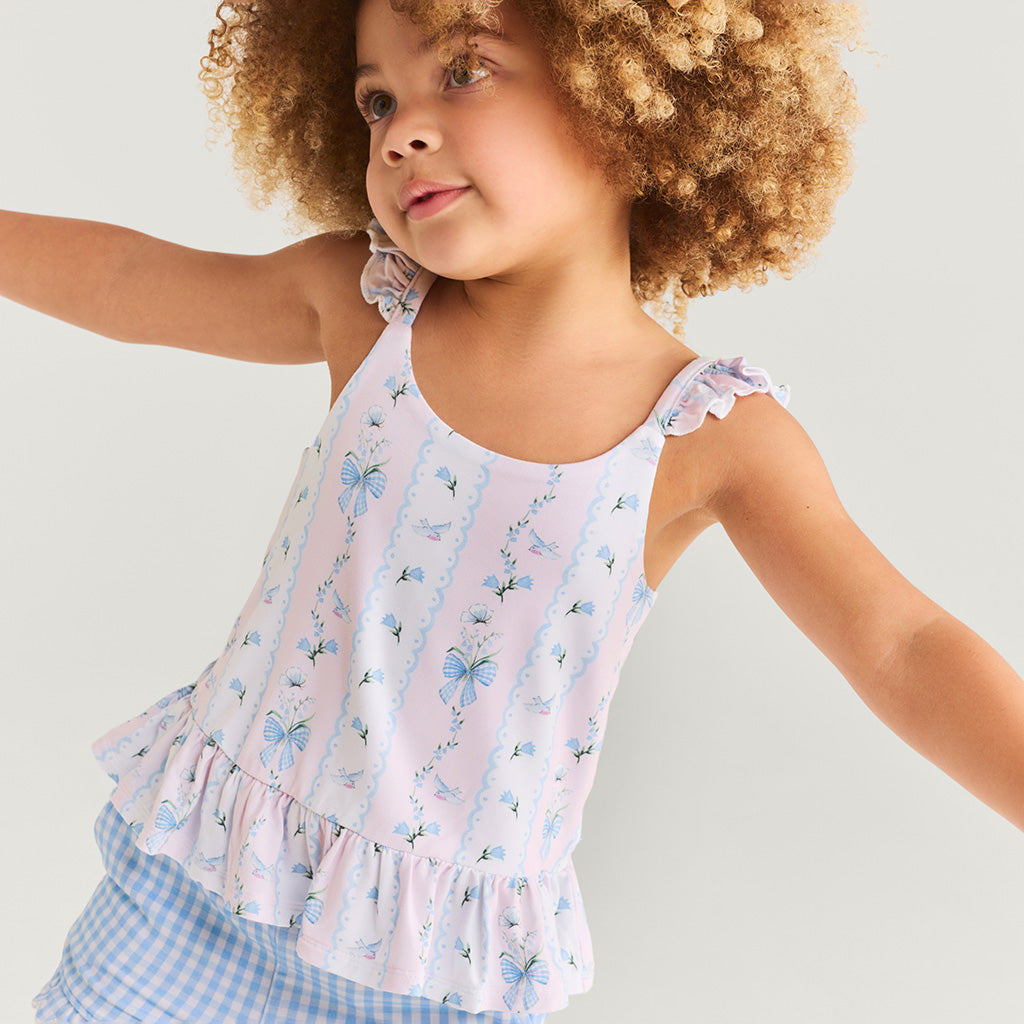 Blythe Flutter Sleeve Cami French Terry Short Set