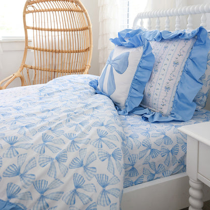 Edda Ruffled Square Throw Pillow Cover