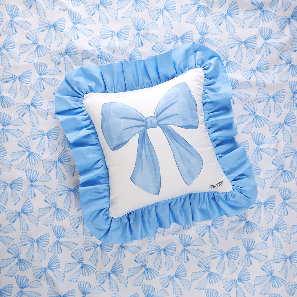 Edda Ruffled Square Throw Pillow Cover