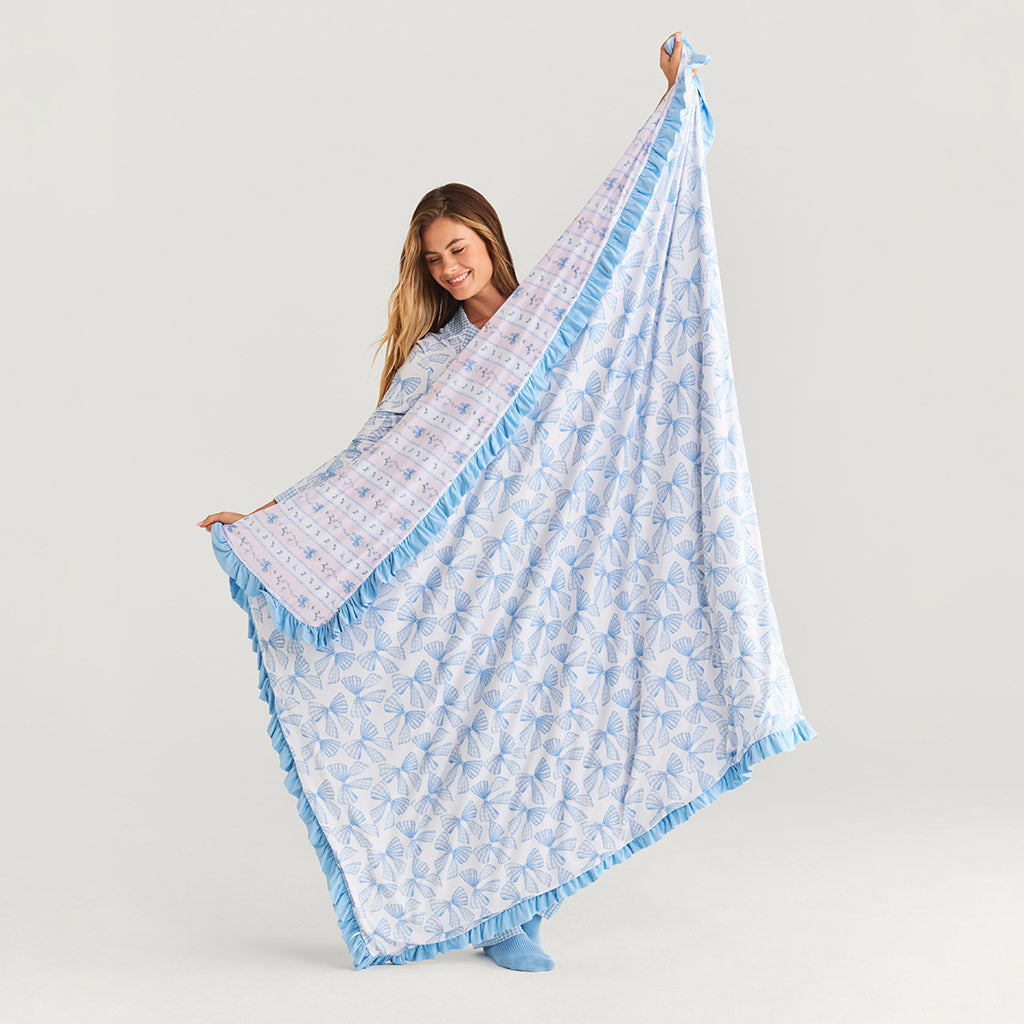 Blythe & Edda Ruffled Luxe Patoo® Blanket