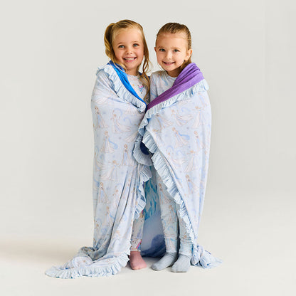 Disney Let It Go & Frozen Castle Ruffled Luxe Patoo® Blanket