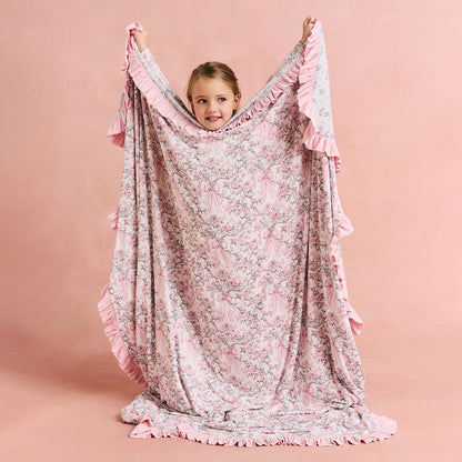 Irene & Susan Ruffled Luxe Patoo® Blanket