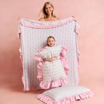 Irene & Susan Ruffled Luxe Patoo® Blanket