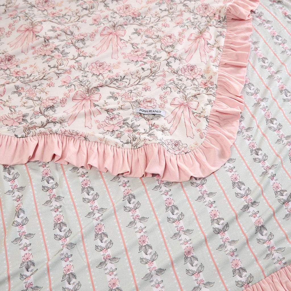Irene & Susan Ruffled Luxe Patoo® Blanket