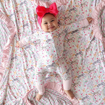 Lyra & Harlequin Diamonds Ruffled Luxe Patoo® Blanket