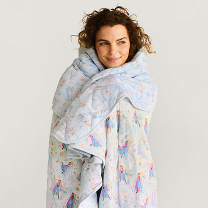 Disney Elsa & Anna & Let It Go Reversible Quilted Patoo® Blanket