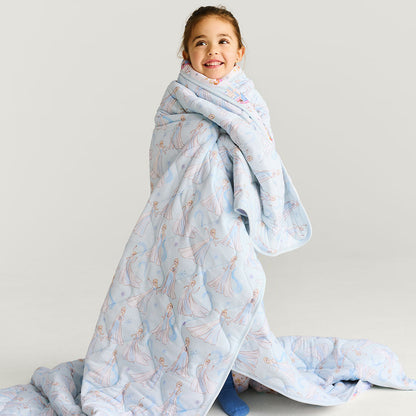 Disney Elsa & Anna & Let It Go Reversible Quilted Patoo® Blanket