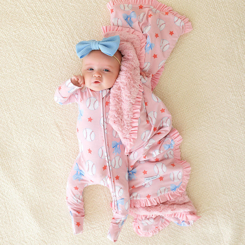 Gina Minky Ruffled Luxette Patoo® Blanket