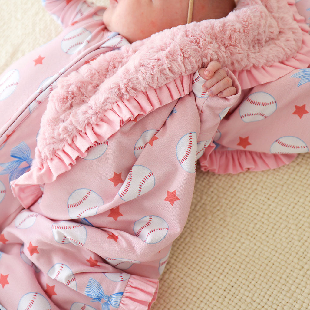 Gina Minky Ruffled Luxette Patoo® Blanket