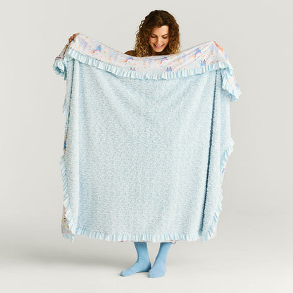 Disney Elsa & Anna Minky Ruffled Luxe Patoo® Blanket