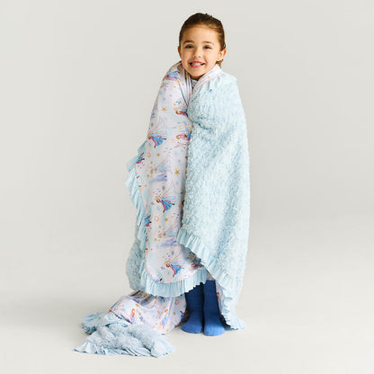 Disney Elsa & Anna Minky Ruffled Luxe Patoo® Blanket
