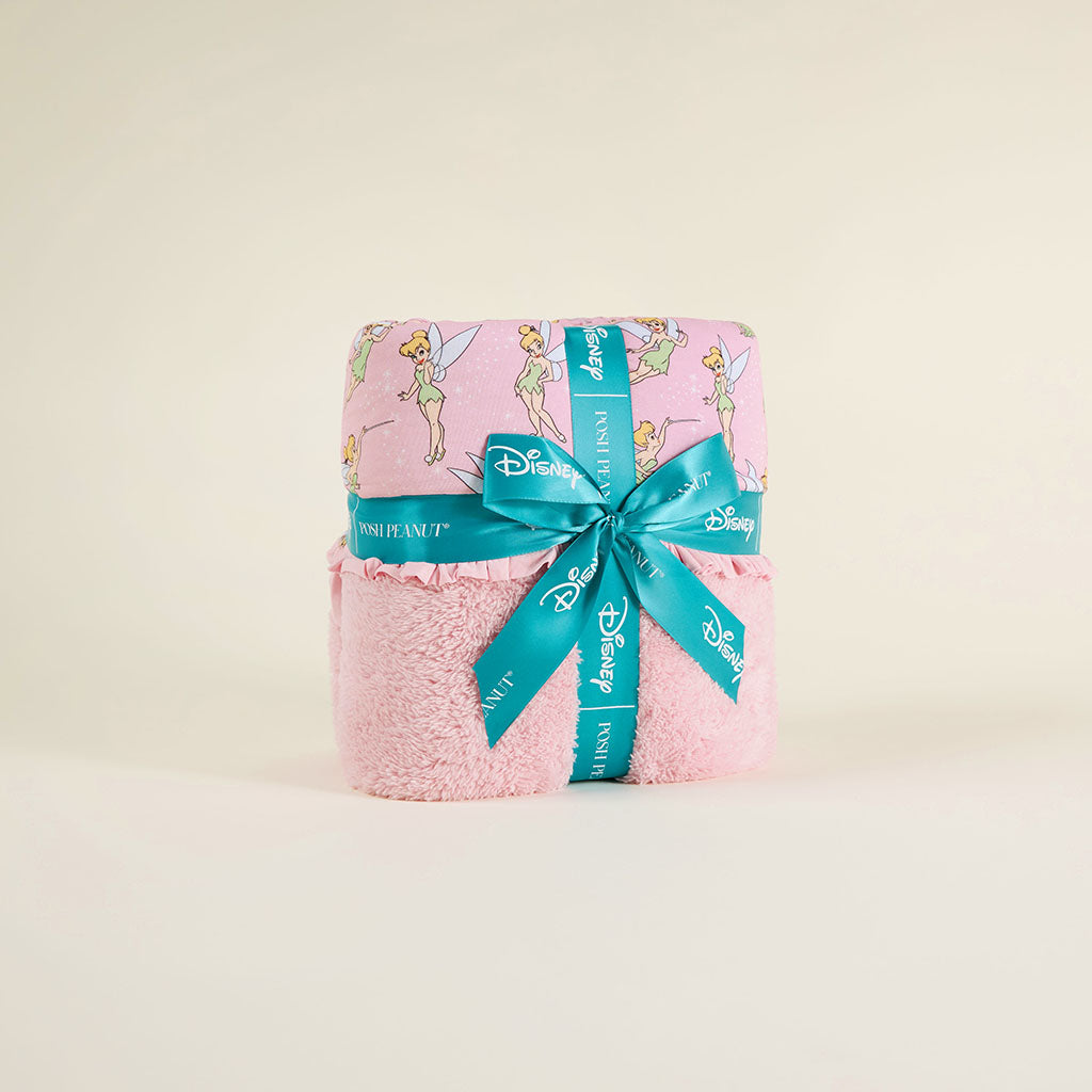 Disney Tinker Bell Ruffled Luxe Plush Patoo® Blanket