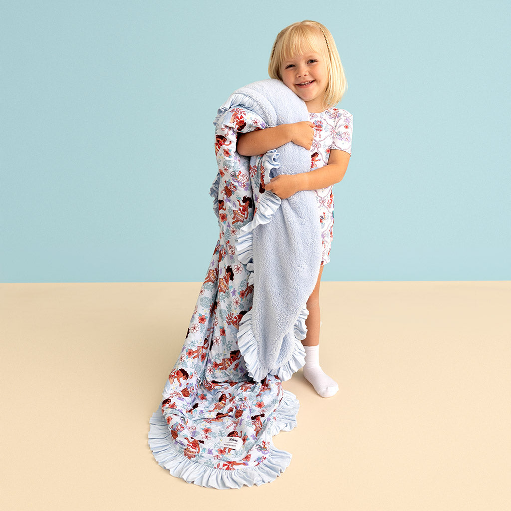 Disney Moana & Pua Ruffled Luxe Plush Patoo® Blanket
