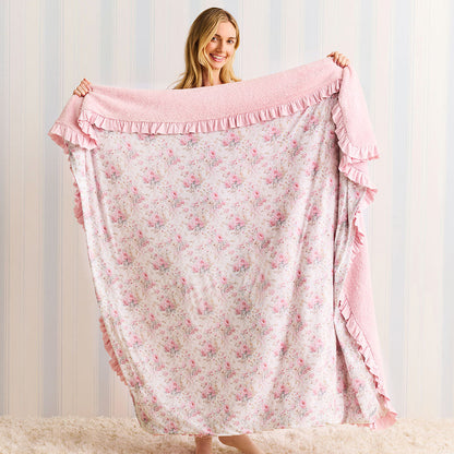Roberta Ruffled Luxe Plush Patoo® Blanket