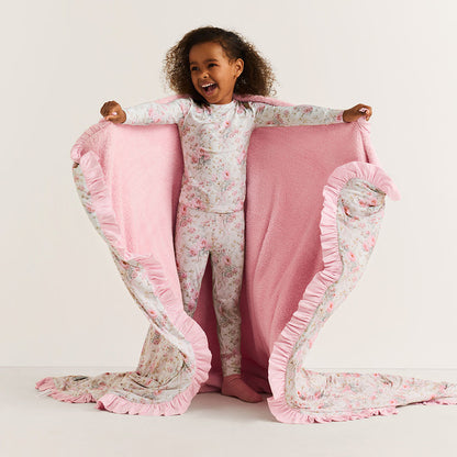 Roberta Ruffled Luxe Plush Patoo® Blanket