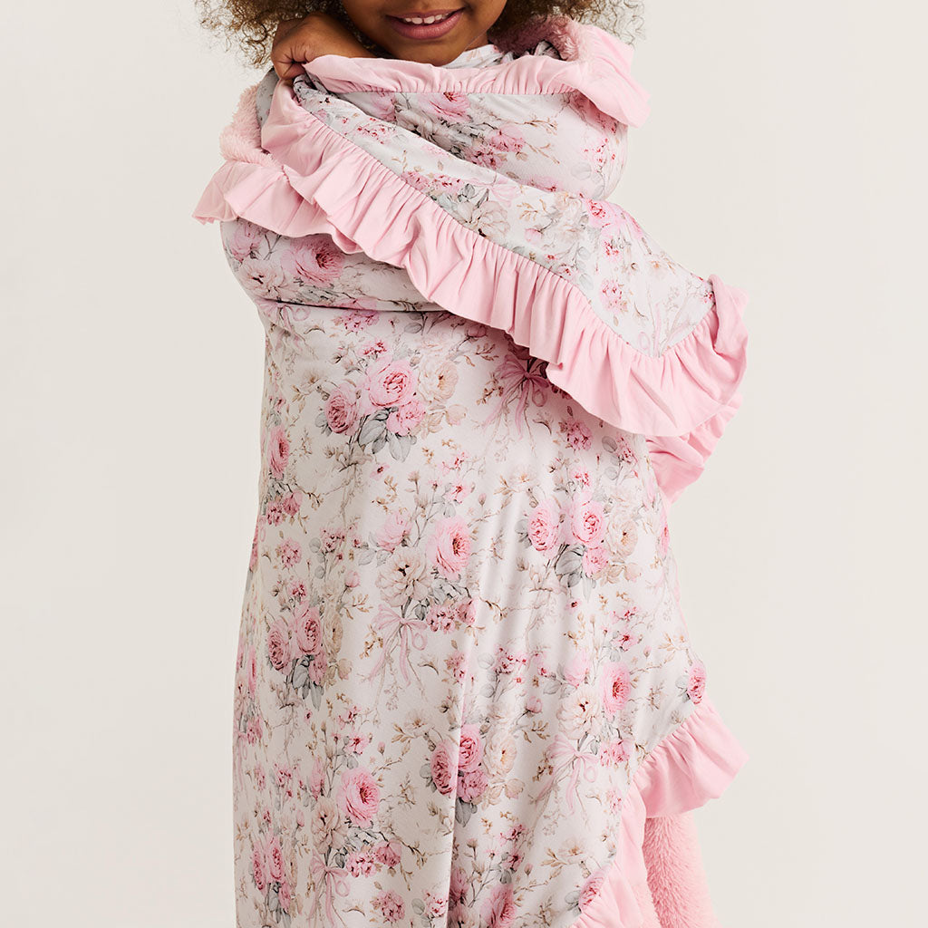 Roberta Ruffled Luxe Plush Patoo® Blanket