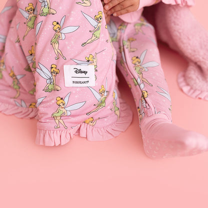 Disney Tinker Bell Ruffled Luxette Plush Patoo® Blanket