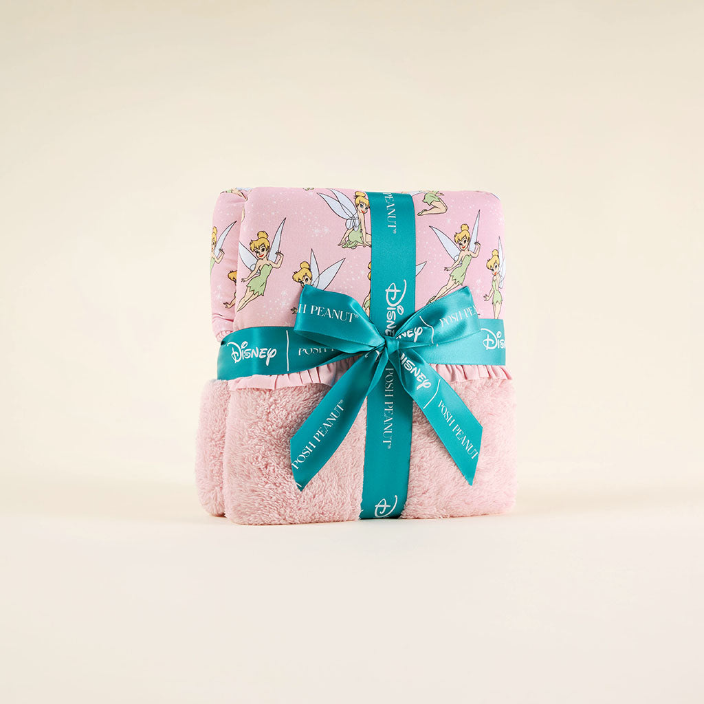 Disney Tinker Bell Ruffled Luxette Plush Patoo® Blanket