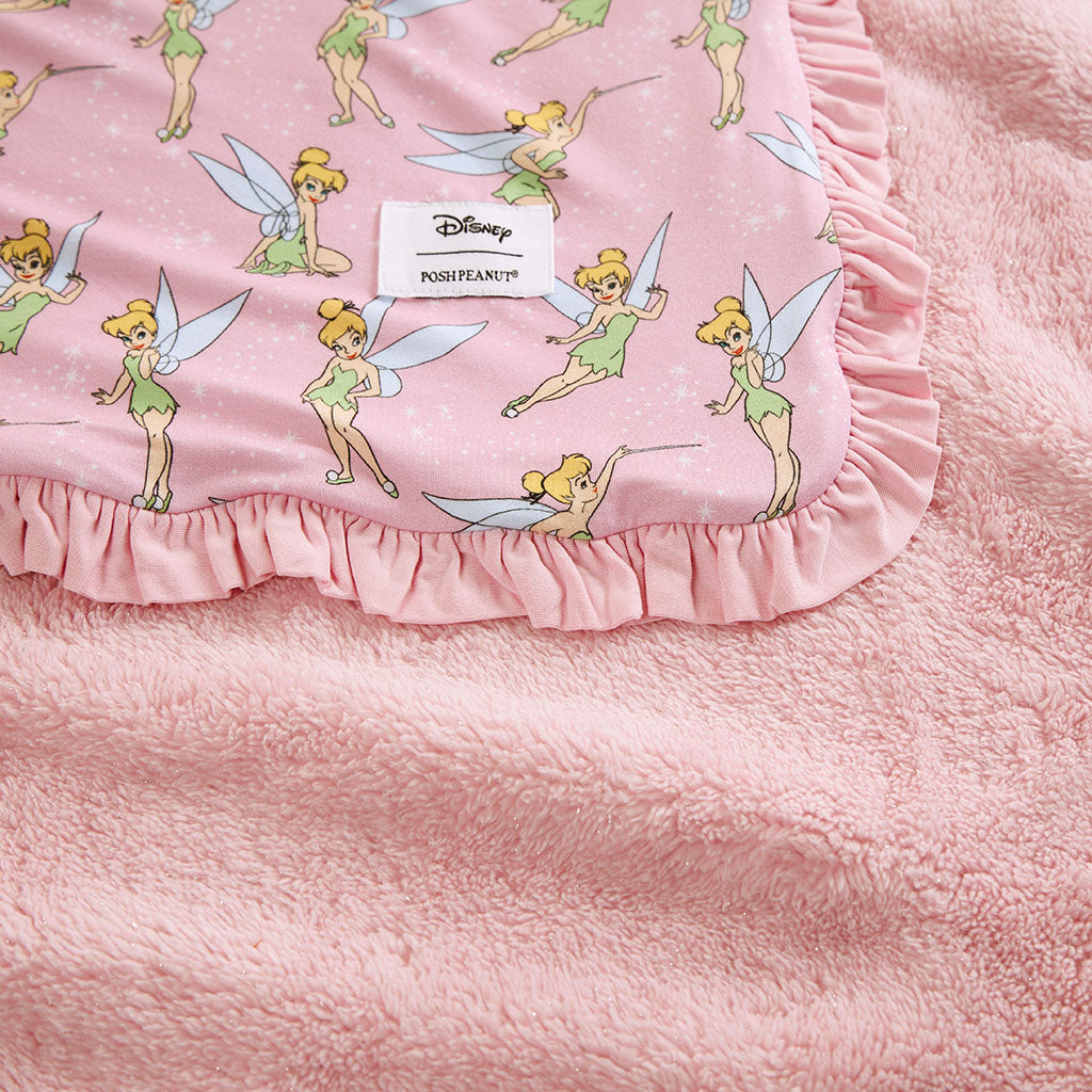 Disney Tinker Bell Ruffled Luxette Plush Patoo® Blanket